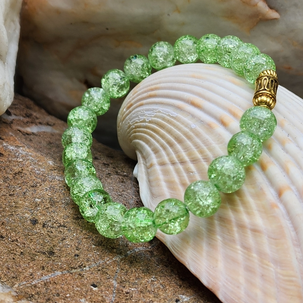 ❤️Unique Jewelry Bubble Crystal Glass Stretchy Bracelet Stacking style